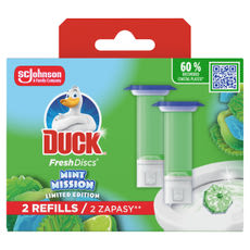 Duck Mint Mission WC-öblítő korong utántöltő 2x36 ml - 72 ml kisképe
