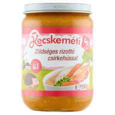 Kecskeméti bébiétel zöldséges rizottó csirkehússal 5 hónapos kórtól - 190 g kisképe