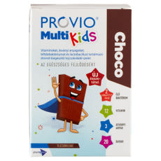 Provio Multi Kids Choco étrend-kiegészítő tejcsokoládé szelet - 20 db kisképe