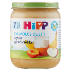 Hipp joghurt gyümölcsökkel 7 hónapos kortól - 160 g kisképe