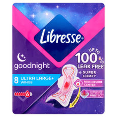 Libresse Ultra Goodnight Large Wings egészségügyi betét - 8 db kisképe