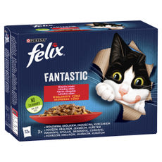Felix Fantastic Házias Válogatás aszpikban nedves macskaeledel 12 x 85 g - 1020 g kisképe