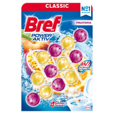 Bref Power Aktív Fruitopia WC illatosító 3x50g - 150 g kisképe