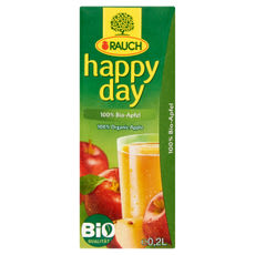 Rauch happy day 100% bio alma - 0,2 l kisképe