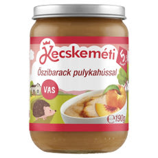 Kecskeméti bébiétel őszibarackkal és pulykahús 5 hónapos kortól - 190 g kisképe