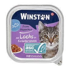 Winston állateledel macskáknak lazaccal - 100 g kisképe