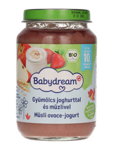 Babydream Bébiétel Gyümölcs Joghurttal Müzlivel 9H/10 Hónapos Kortól - 190 g kisképe