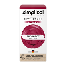 Simplicol textilfesték /rubinvörös - 1 db kisképe