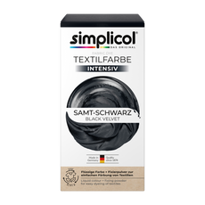 Simplicol textilfesték /bársonyfekete - 1 db kisképe