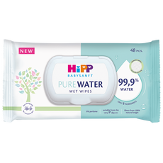 HiPP Babysanft Pure Water nedves törlőkendő - 48 db kisképe