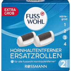 Fuss Wohl bőrkeményedés-eltávolító csere görgők, extra durva - 2 db kisképe