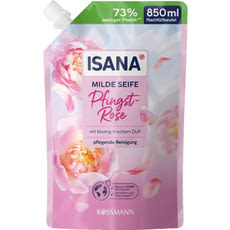 Isana kímélő folyékony szappan bazsarózsával - 850 ml kisképe