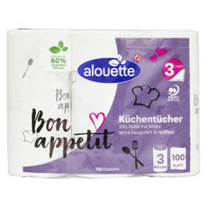 Alouette konyhai papírtörlő 3 rétegű - 3 db kisképe