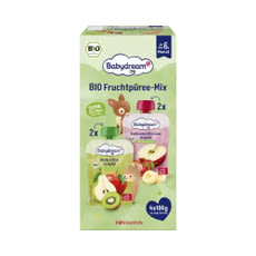 Babydream Bio gyümölcspüré válogatás 6 hónapos kortól 4x100 g - 400 g kisképe