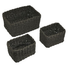 Ideen Welt kosár szett /antracit - 3 db kisképe