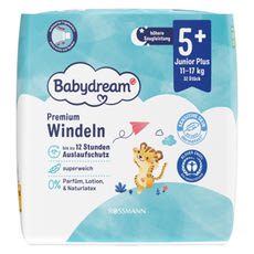 Babydream Junior+ nadrágpelenka 5+-os méret, 11-17 kg - 32 db kisképe