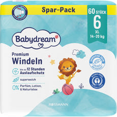 Babydream XL nadrágpelenka 6-os méret, 14-20 kg - 60 db kisképe