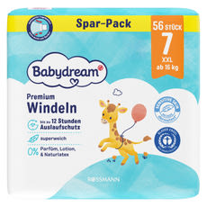 Babydream XXL nadrágpelenka 7-es méret, 16 kg-tól - 56 db kisképe