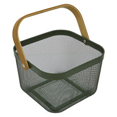Ideen Welt hálós fémkosár /olívazöld - 1 db kisképe