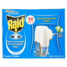 Raid Elektromos 30 éjszakás szúnyogírtó készülék utántöltő folyadékkal - 21 ml kisképe