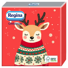 Regina Christmas szalvéta, 3 rétegű, 33 x 33 cm, 15 db-os - 1 db kisképe