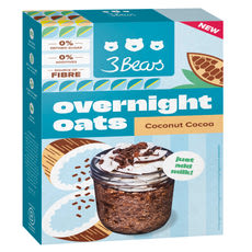 3Bears Overnight Oats zabkása kókusszal és kakóval - 400 g kisképe