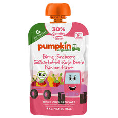 Pumpkin Bio körte eper püré édesburgonyával és céklával 6 hónapos kortól - 100 g kisképe