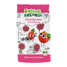 Freche Freunde Bio tönköly keksz alma és eper ízesítéssel - 100 g kisképe