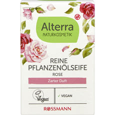 Alterra rózsás növényi olajszappan - 100 g kisképe