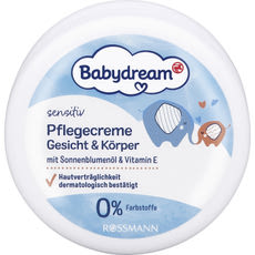 Babydream arc- és testápoló krém - 150 ml kisképe