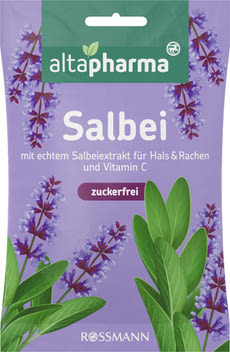 Altapharma zsálya ízű cukormentes cukorka - 75 g kisképe