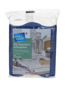 Flink&Saube mosogatószivacs /kék - 2 db kisképe
