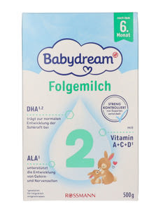 Babydream 2-es Tejalapú Anyatej Kiegészítő Tápszer 6 Hónapos Kortól - 500 g kisképe