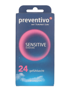 Preventivo Sensitive óvszer - 24 db kisképe