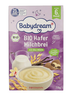 Babydream jó éjt tejpép zabbal 6 hónapos kortól - 250 g kisképe