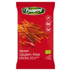 Biopont bio gluténmentes paprikás sóspálcika - 45 g kisképe