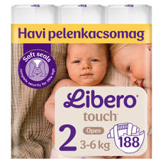 Libero Touch nadrágpelenka, méret: 2, 3-6 kg - 188 db kisképe
