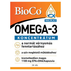 BioCo Omega-3 Koncentrátum lágyzselatin étrend-kiegészítő kapszula - 30 db kisképe