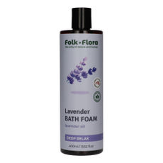 Folk Flora Lavender habfürdő levendula olajjal - 400 ml kisképe