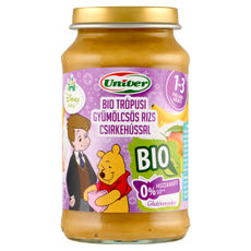 Univer Bébiétel Trópusi gyümölcsös rizs, Csirkemell 1-3 Éves Korig - 220 g kisképe