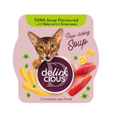 Delickcious tonhalleves macskáknak kukoricával és zöldborsóval - 80 g kisképe