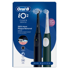 Oral-B iO 2 elektromos fogkefe /éjfekete és erdőzöld - 2 db kisképe