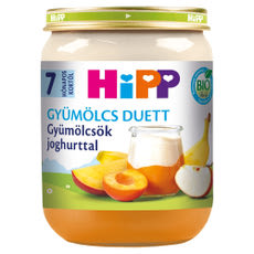 Hipp joghurt gyümölcsökkel 7 hónapos kortól - 160 g kisképe