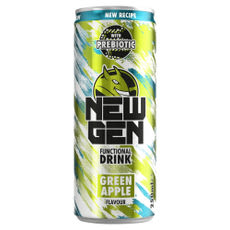Hell New Gen szénsavas ital zöld alma ízesítéssel - 250 ml kisképe