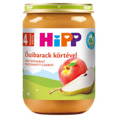 Hipp bébiétel őszibarackkel és körtével 4 hónapos kortól - 190 g kisképe