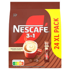 Nescafé  3in1 kávéspecialitás barna cukorral - 24 db kisképe
