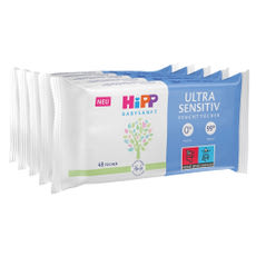 Hipp Babysanft Ultra Sensitive törlőkendő 5x48 db - 240 db kisképe