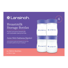 Lansinoh anyatejtároló palack fedéllel 160 ml - 4 db kisképe