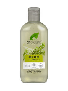 Dr.Organic mélytisztító sampon bio teafaolajjal - 265 ml kisképe