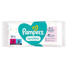 Pampers Sensitive nedves törlőkendő - 80 db kisképe